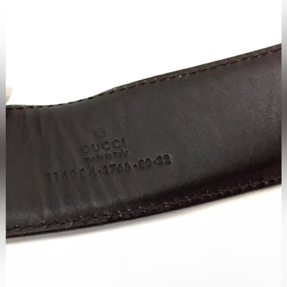 GUCCI SSIMA BROWN 80cm BELT - Picture 7 of 8